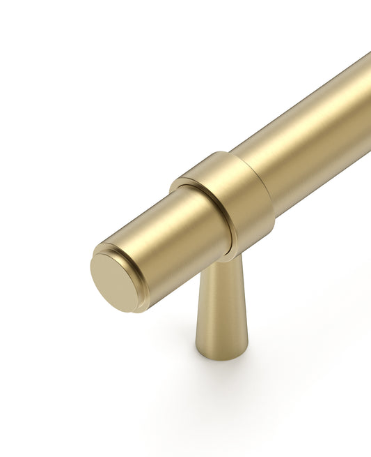 Astor - 96/138mm Brushed Brass Handle (96mm Hole to Hole ; 138mm Total Length)