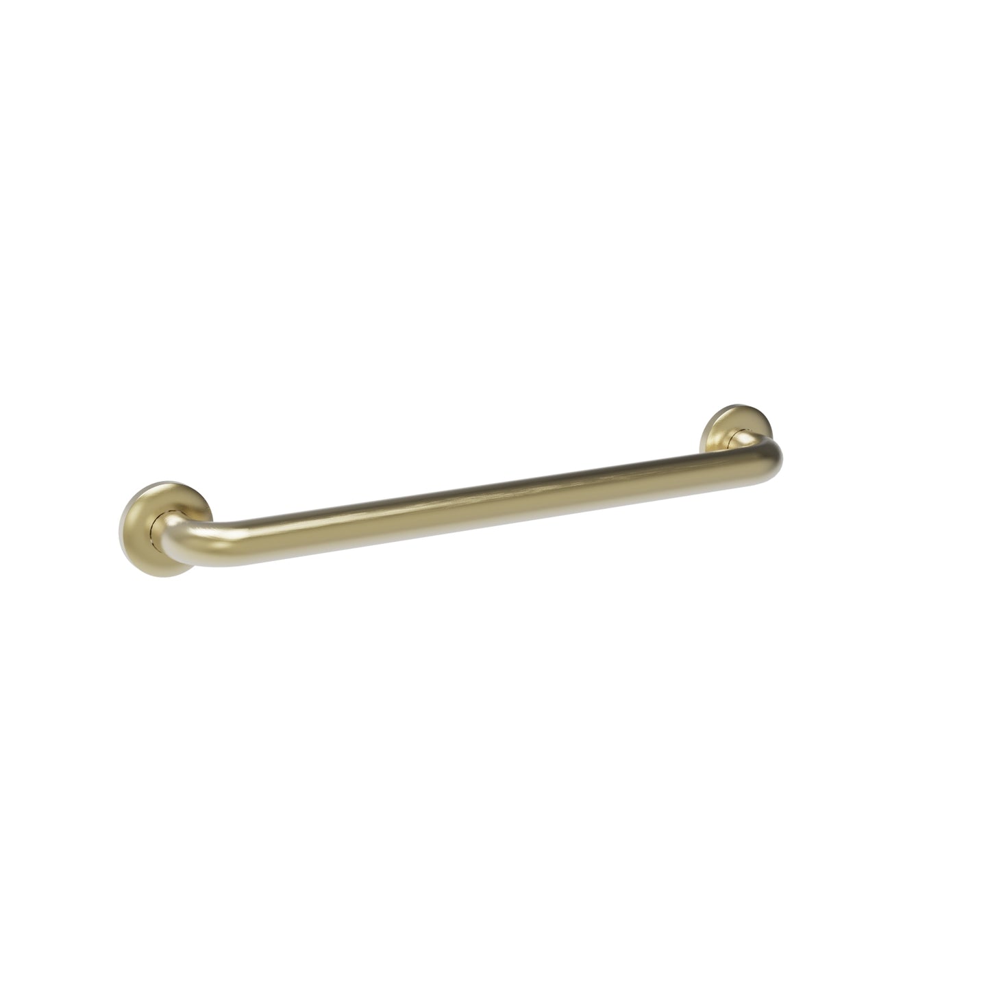 600mm Surface Mounted 32mm Straight Grab Rails - 600mm - Brushed Brass