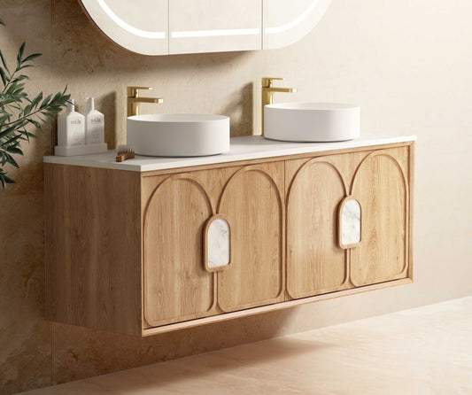 Laguna Mk II 1500mm Natural Woodland Oak Wall Hung Cabinet Only