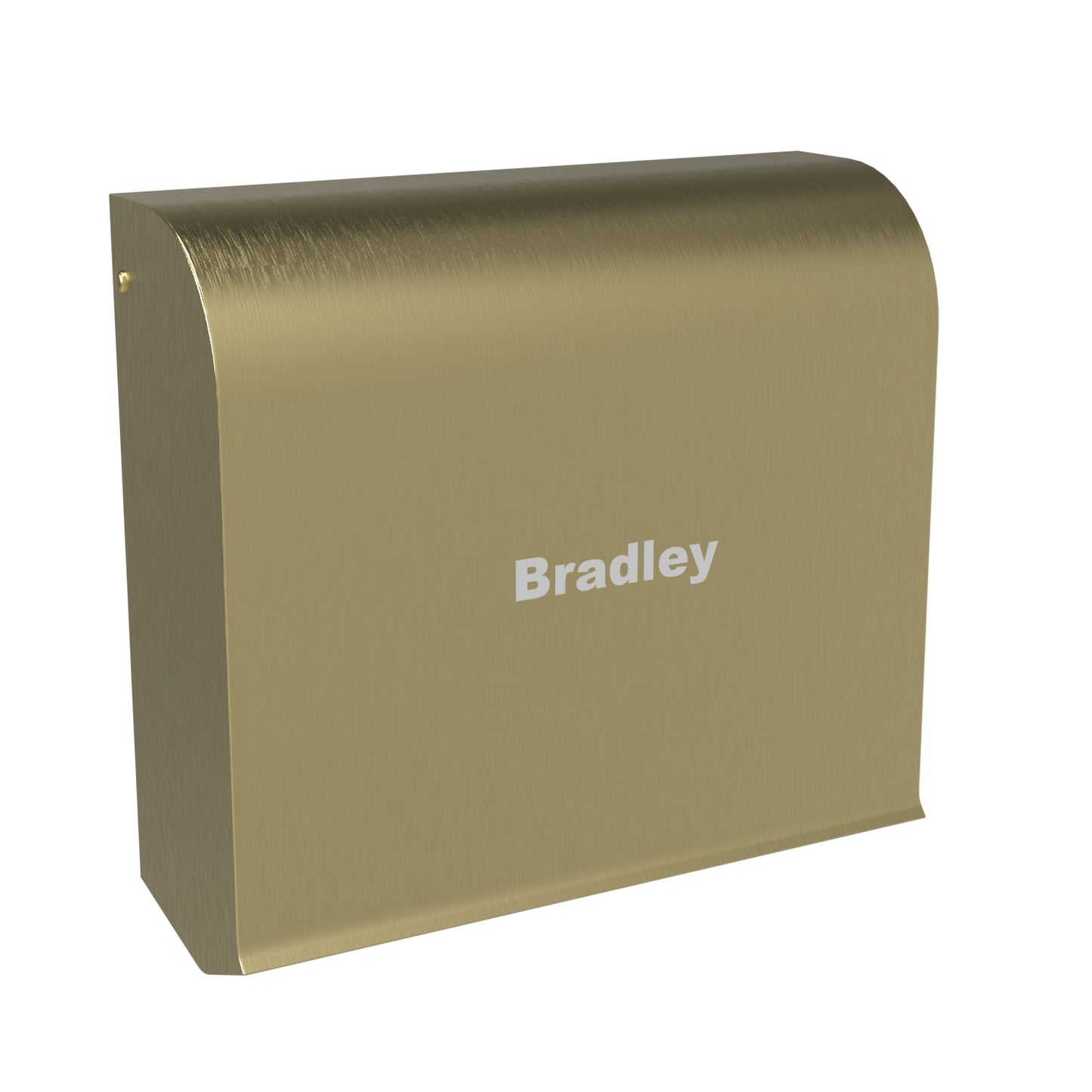 300mm W Surface Mounted Mini Airstream Slim design Wall Mounted and Behind the Mirror - 300mm W x 275mm H x 100mm D - Brushed Brass