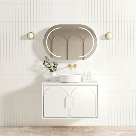Laguna Mk II 900mm Matte White Wall Hung Cabinet Only