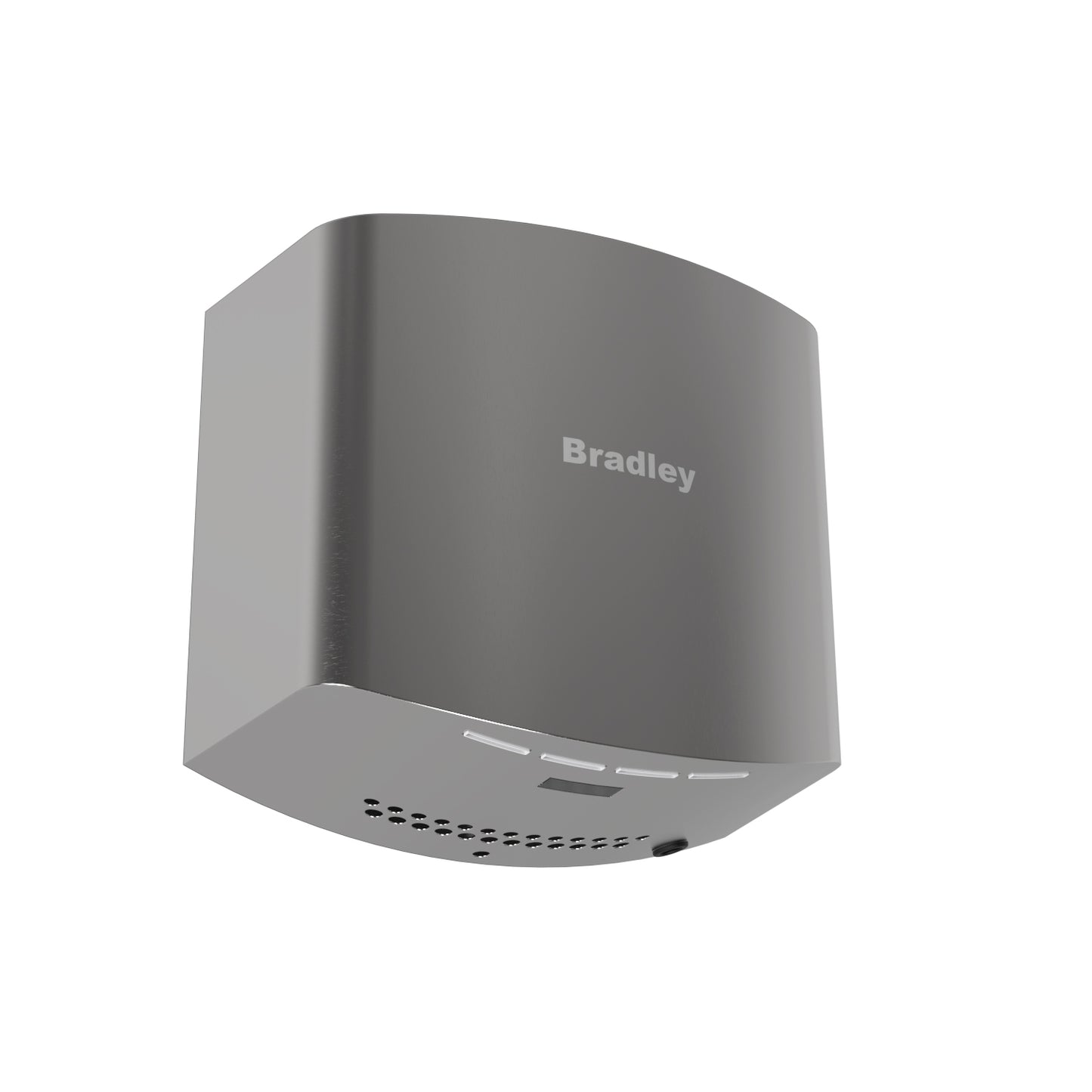 247mm W Surface Mounted Marine Grade Water Resistant Hand Dryer - 247mm W x 228mm H x 138mm D - Satin