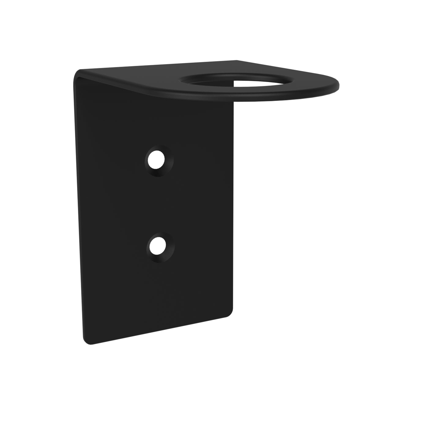 70mm Surface Mounted Soap Bottle Holder - 70mm x 80mm - Matte Black