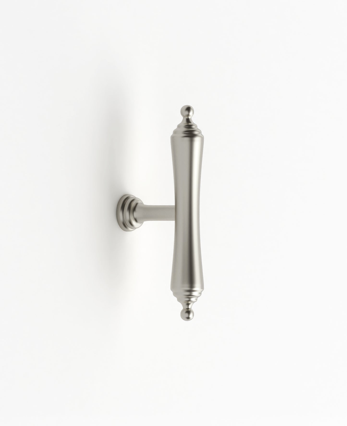 Heirloom - 80mm Brushed Nickel Handle (Premium Solid Brass )