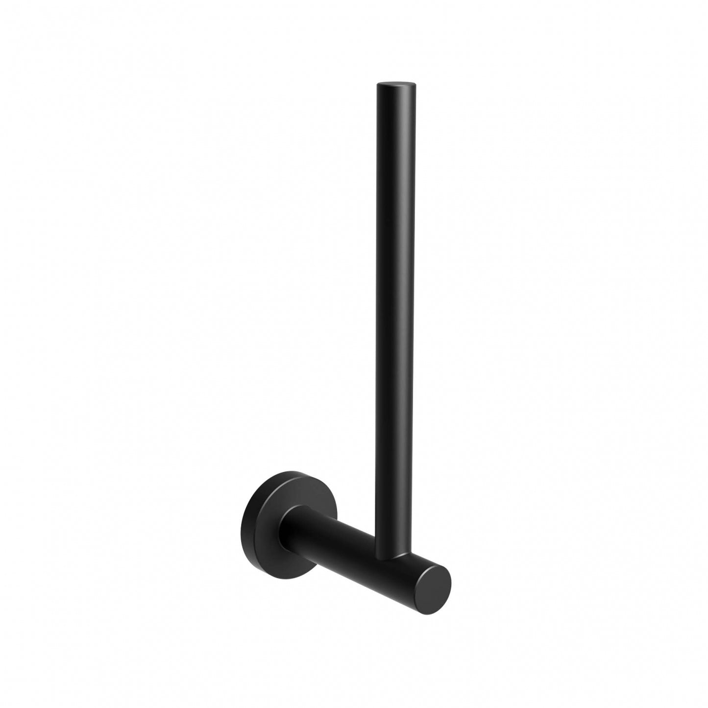 50mm W Surface Mounted Spare Toiler Paper Holder - 50mm W x 104mm D x 200mm H - Matte Black