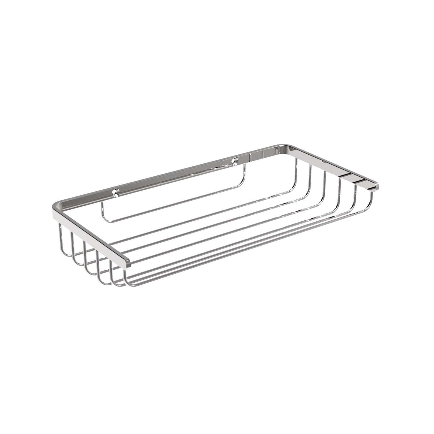 200mm W Surface Mounted Soap Basket Medium - 200mm W x 35mm H x 100mm D - Bright