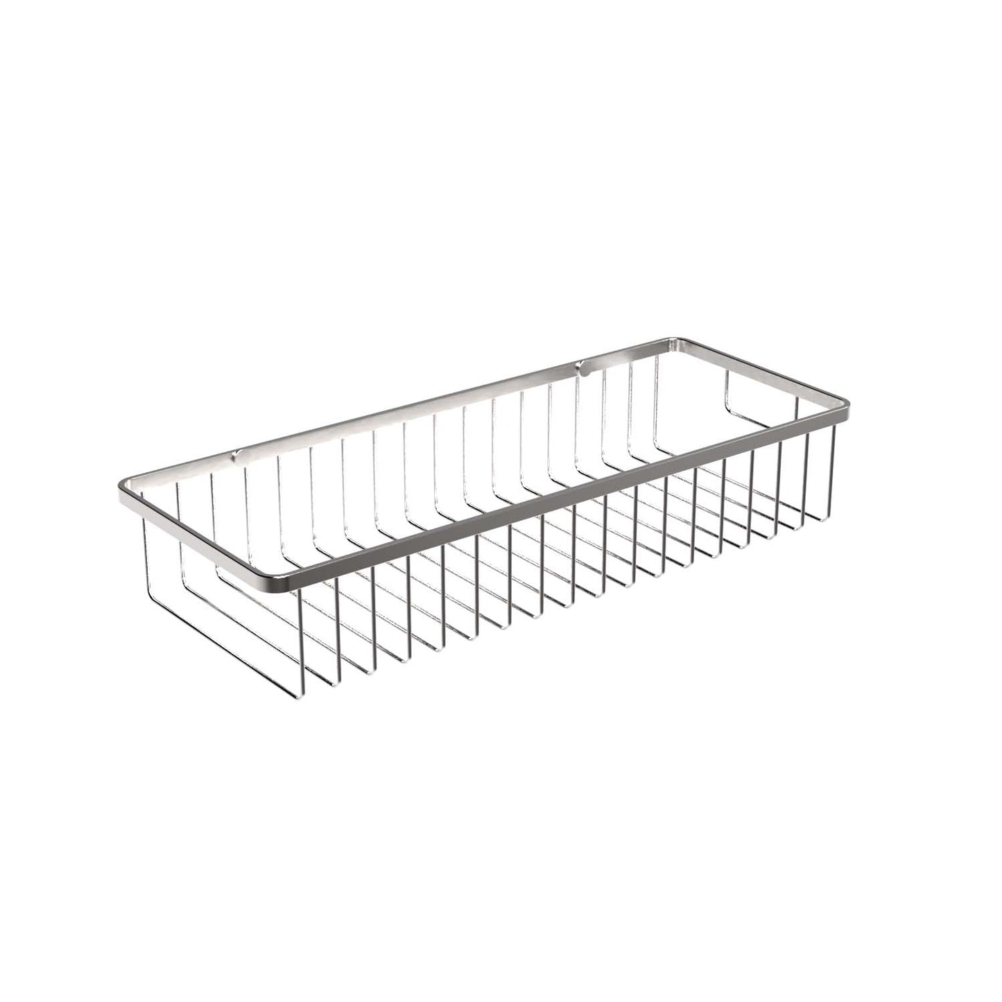 330mm W Surface Mounted Soap Basket Large - 330mm W x 60mm H x 130mm D - Satin