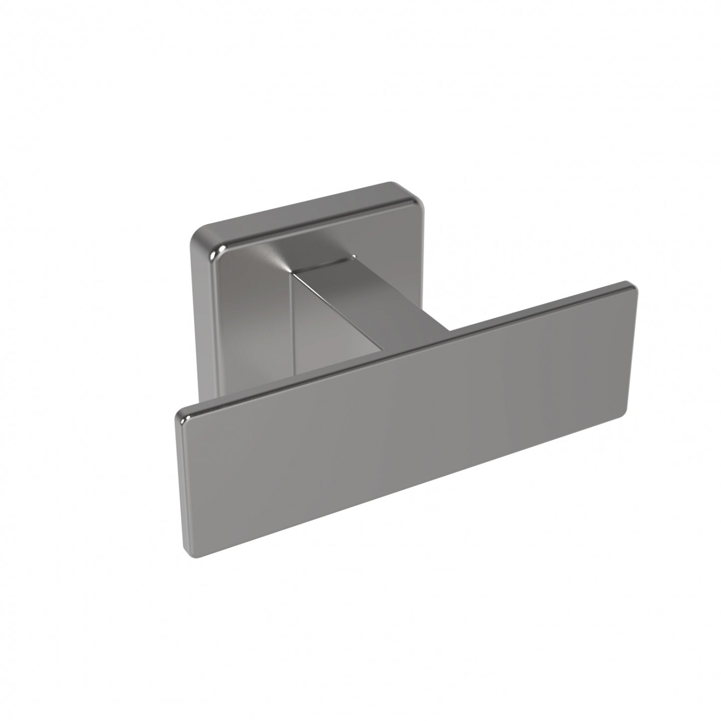 103mm W Surface Mounted Double Coat Hook - 103mm W x 52mm H x 42mm D - Satin