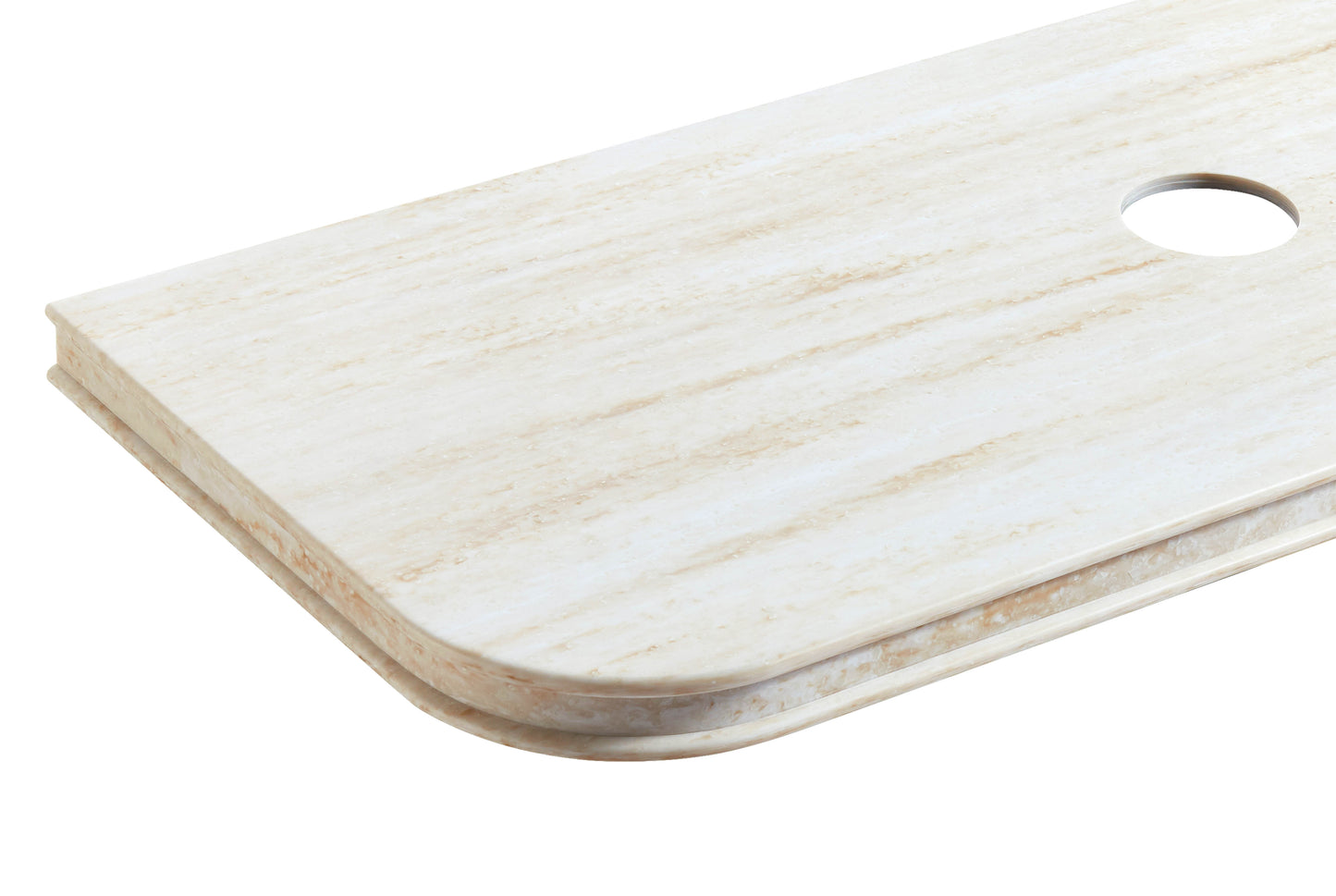 Bondi English Edge 1800x460x50 Sand Dune Top