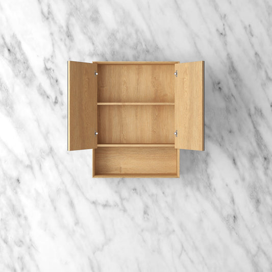 Byron 600x800 Woodland Oak Shaving Cabinet