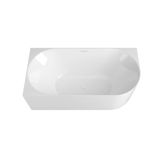 Attica Celine 1500 Gloss White Left Corner Bath with Overflow