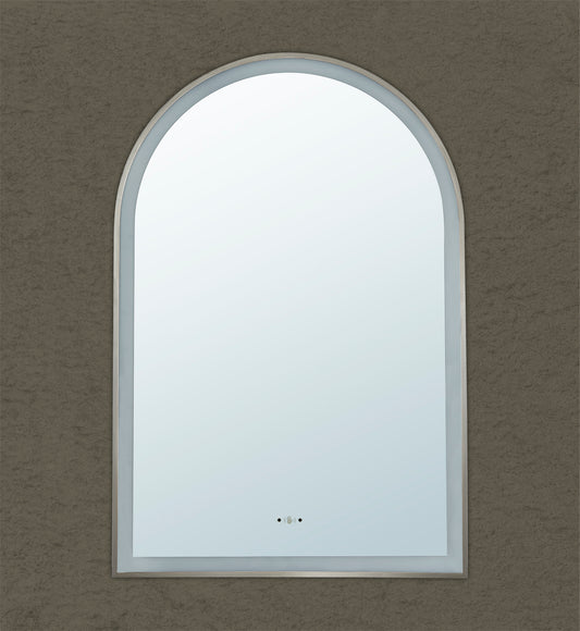 600mm Aura Iron Framed LED Mirror - Gun Metal