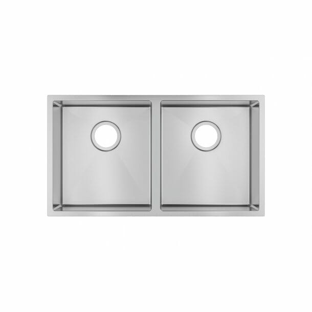 1.2mm Handmade Top and Undermount Double Bowls Kitchen Sink -
