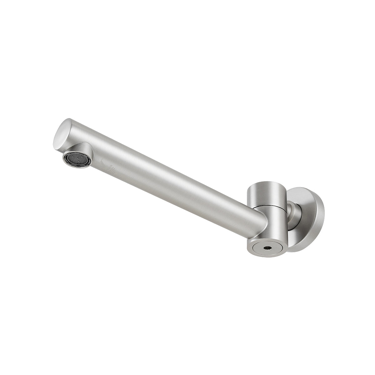 Round Brushed Nickel Bathtub/Basin Swivel Wall Spout