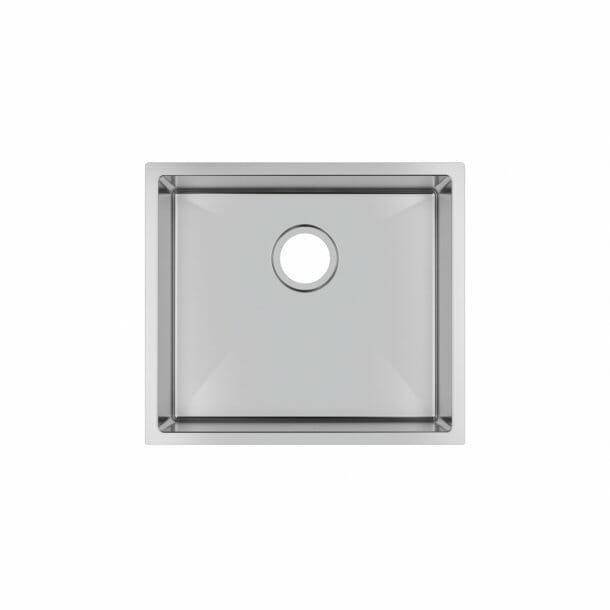 1.2mm Handmade Top/Undermount Single Bowl Kitchen/Laundry Sink - 510x450x230mm