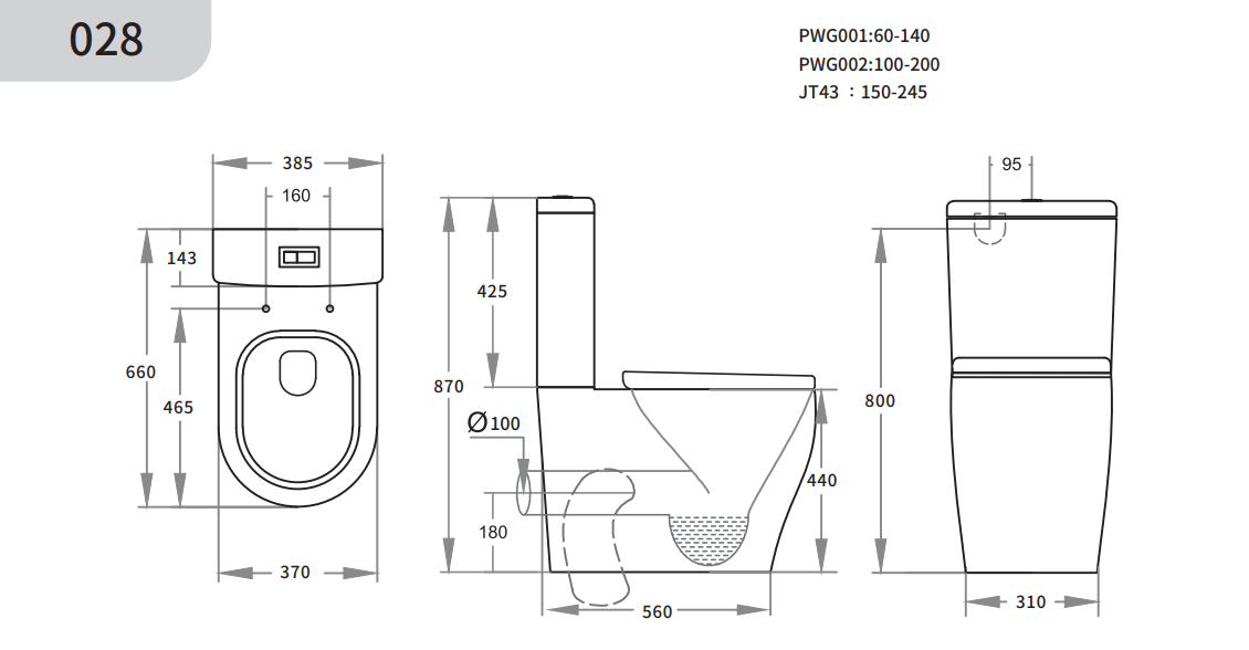 Zeus Tornado Rimless Back-to-Wall Toilet Suite - Gloss White