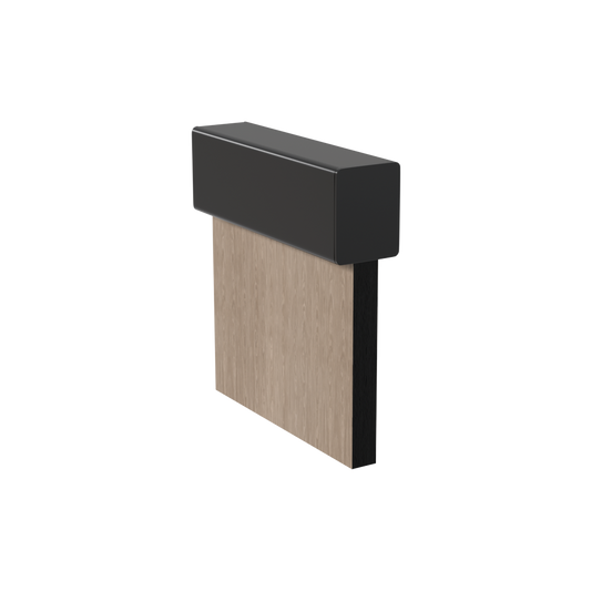 Alum End Cap Suit 13mm Channel - Black - 1 Piece
