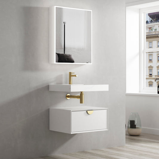 Horiz Liquid Soap Dispenser PC White