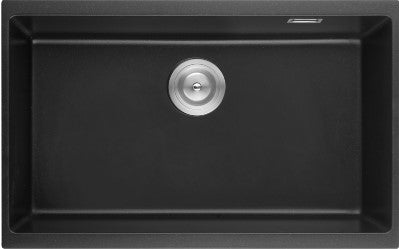 810mm Quartz Undermount Kitchen Sink - Single Bowl - Matte Black