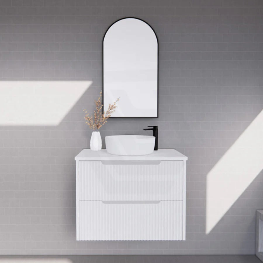 600mm Bali Wall Hung Vanity - MDF - Matt white