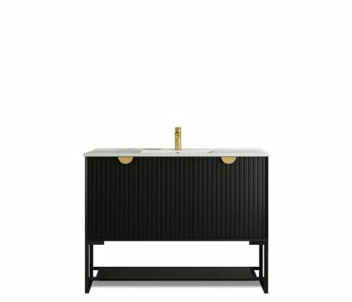 Freestanding Matte Black Vanity