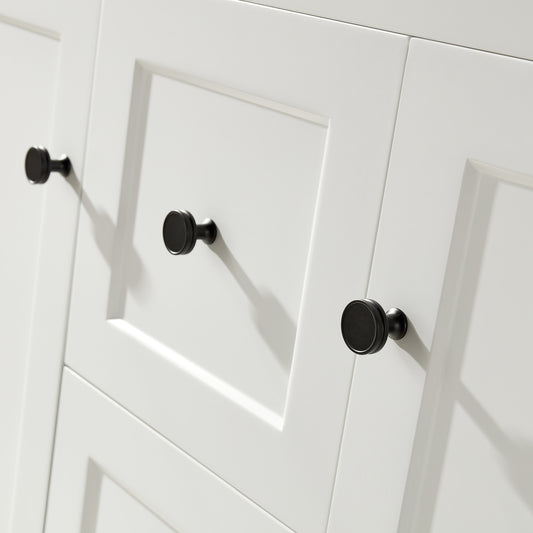 1200mm Harrington Floor Vanity PVC - Cabinet Only - Double Bowl - Matte White