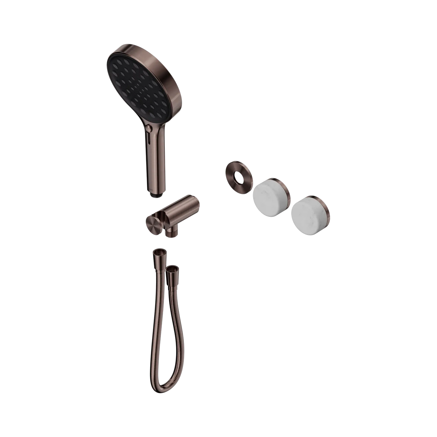 Serenity Progressive Shower System With Carrara Handle And Serenity Hand Shower Trim Kit Only Brushed Bronze
