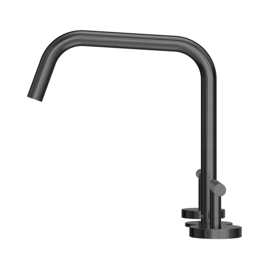 Mecca Lever Bath/Kitchen Set Edge Spout II Gun Metal