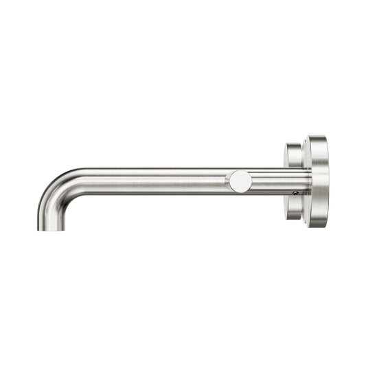 Mecca Lever Wall Basin/Bath Set 185mm Spout Brushed Nickel