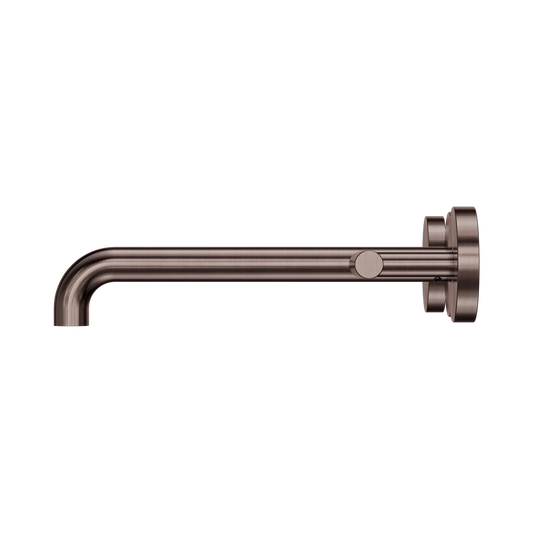 Mecca Lever Wall Basin/Bath Set 220mm Spout Brushed Bronze
