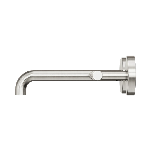 Mecca Lever Wall Basin/Bath Set 185mm Offset Spout Brushed Nickel