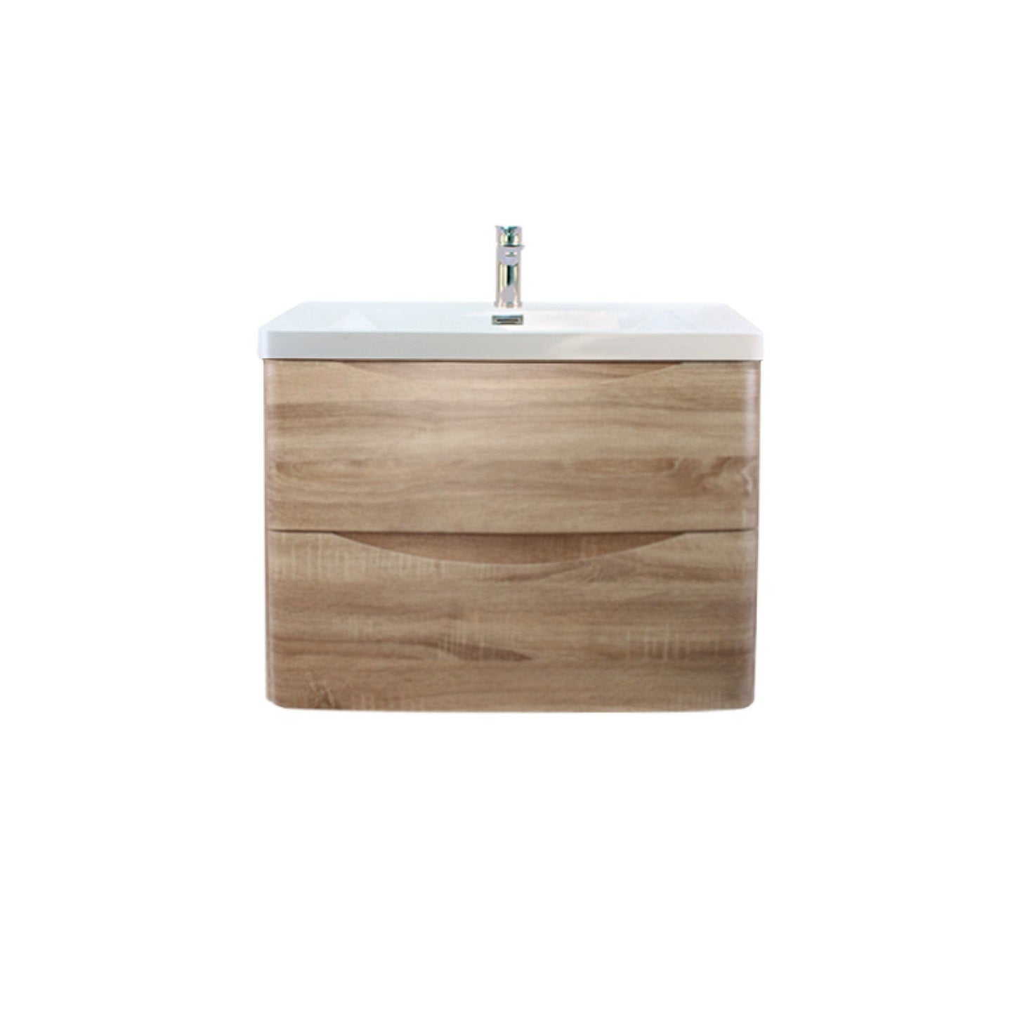 Oakland Wood Grain PVC Vanity - White Oak - 750mm