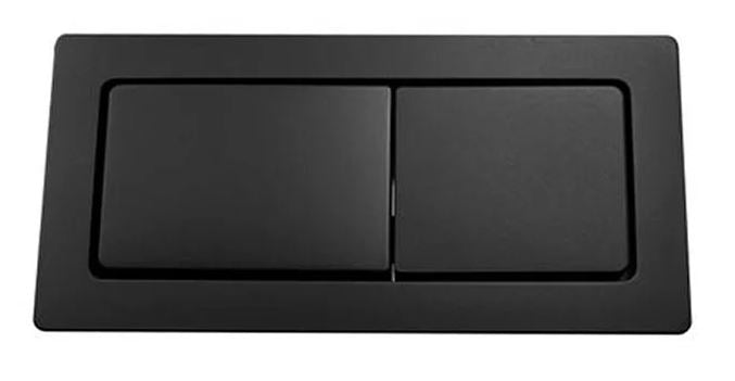 Square Press Button Matt Black Standard Toilet Cistern