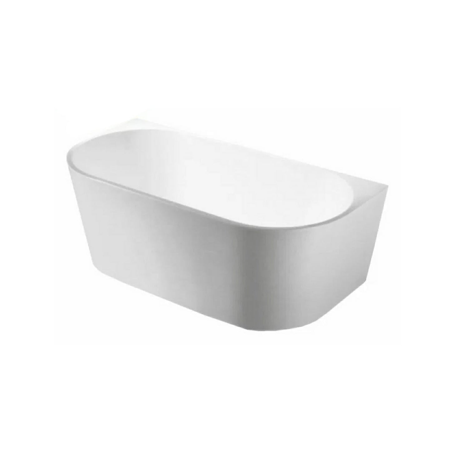1700mm Elivia Back to Wall Bathtub - Matte White