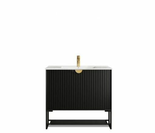 Freestanding Matte Black Vanity