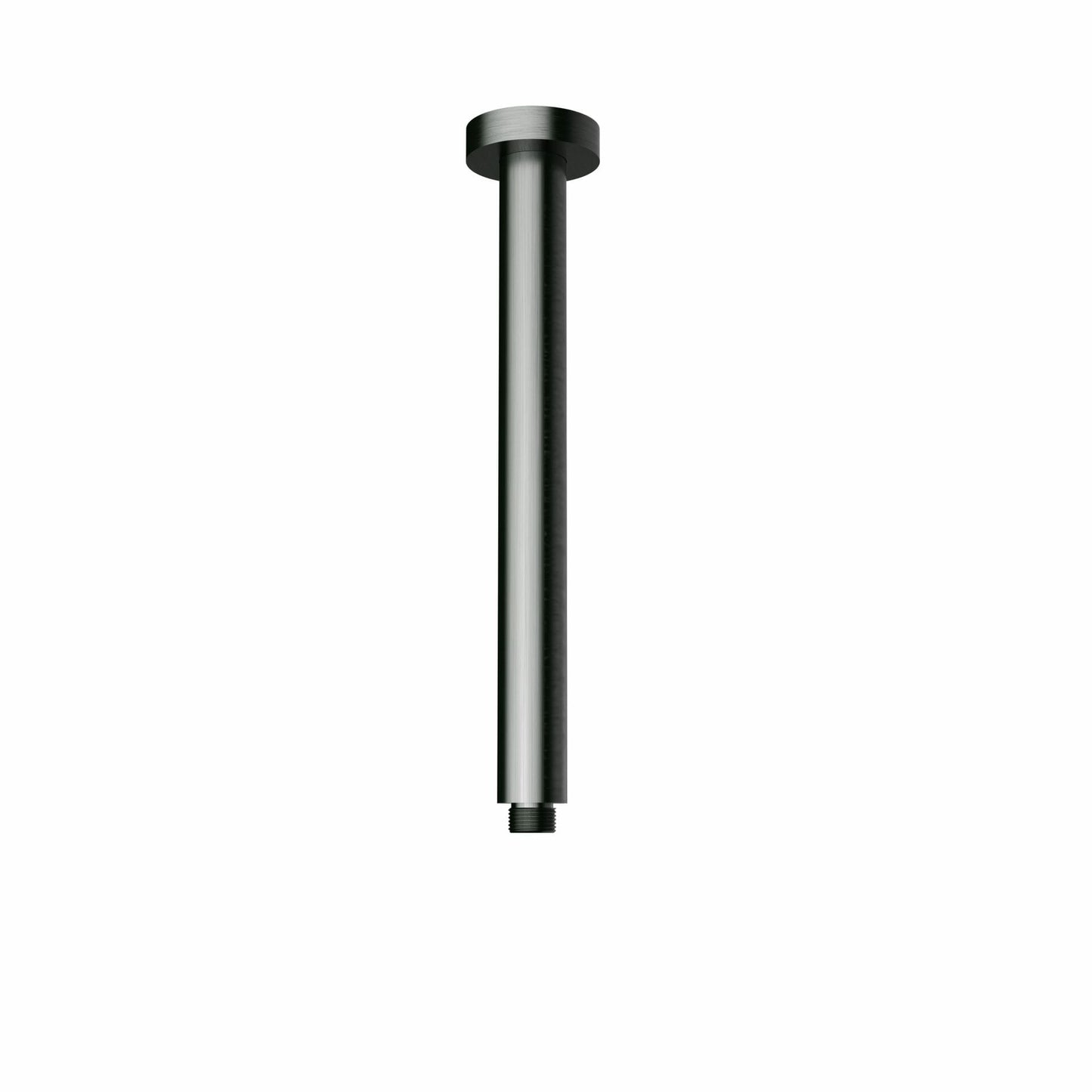 Round Vertical Shower Arm - Gunmetal