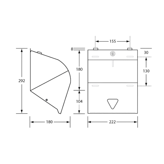Paper Towel Roll Dispenser SS