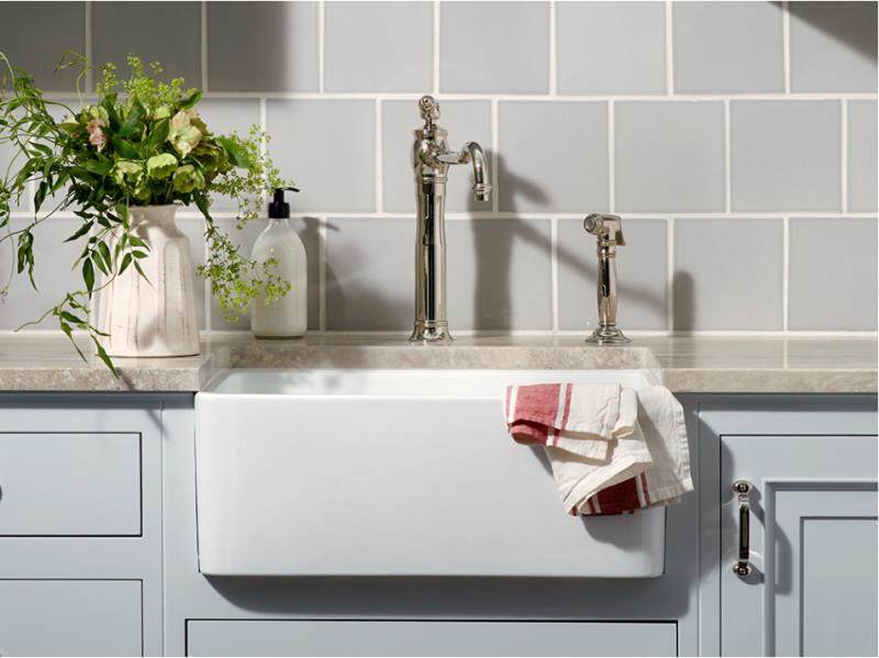 600mm Chelsea Fireclay Farmhouse Sink - Gloss White