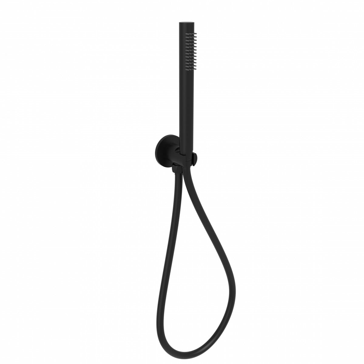 Tube Hand Shower On Wall Outlet Bracket - Gun Metal