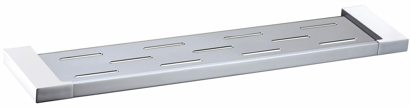 Eden Cosmetic Shelf - Chrome & White