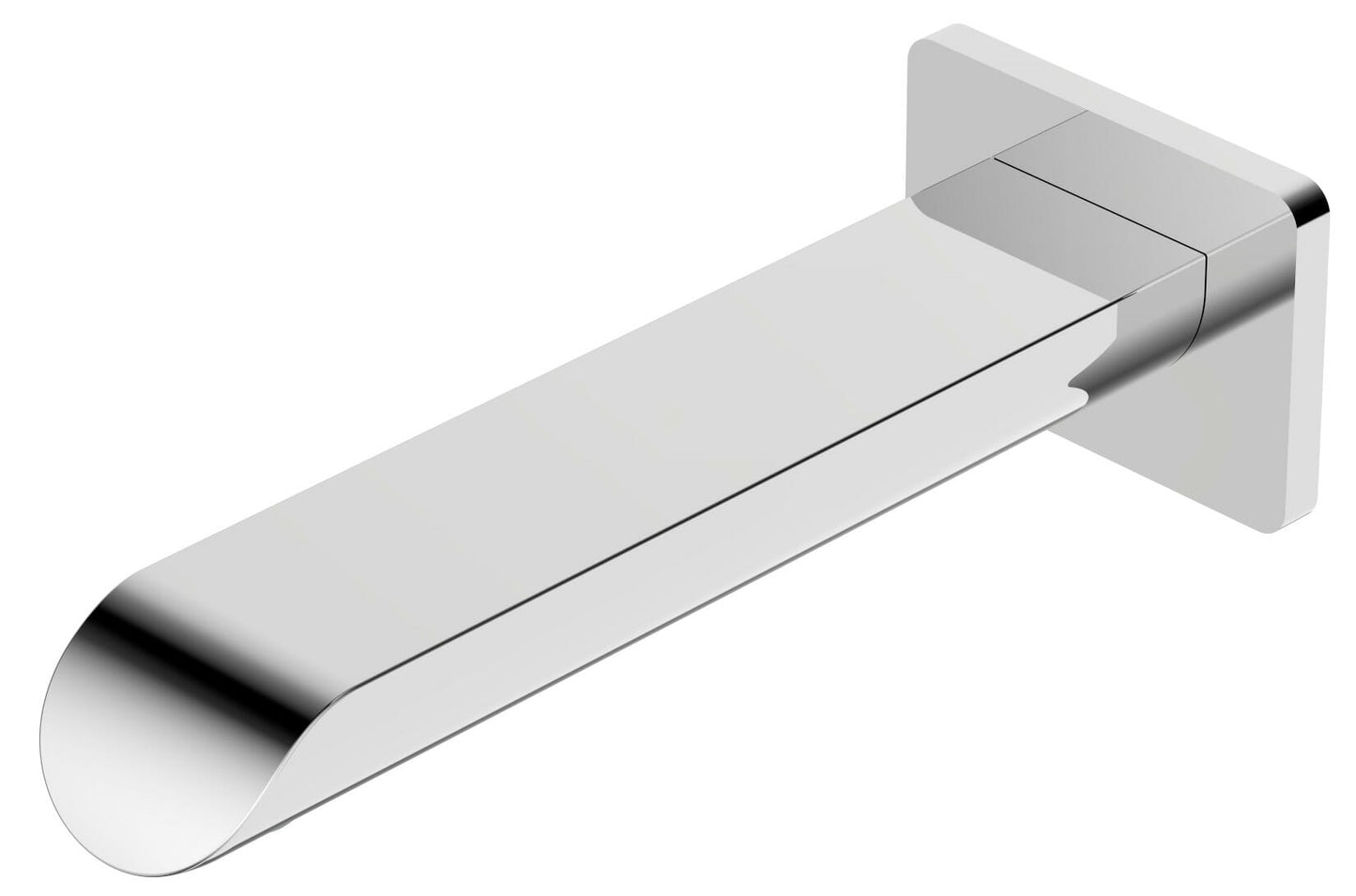Kara Bath Spout Curved Tip - Chrome
