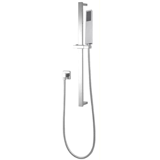 Square Brushed Nickel Handheld Shower Set