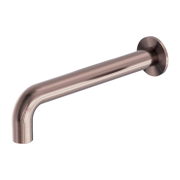 Kara Wall Basin Set Spout Only 180mm Brushed Bronze
