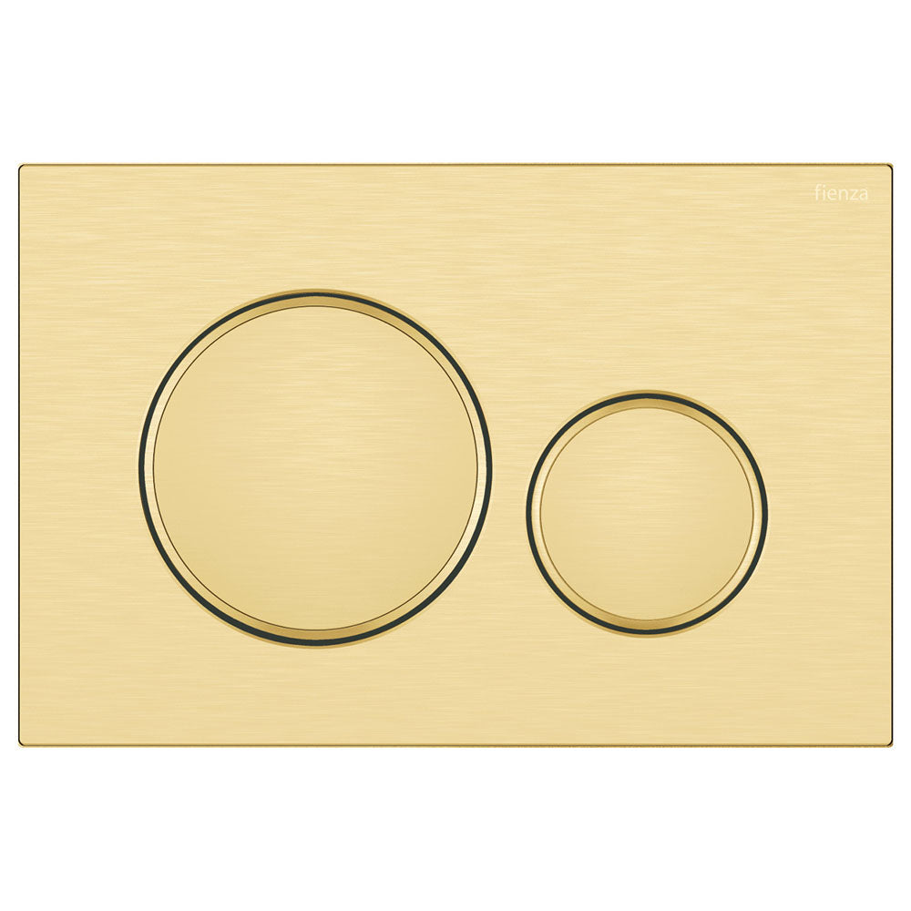 Geberit Compatible Round Flush Buttons For Sigma - Brushed Gold