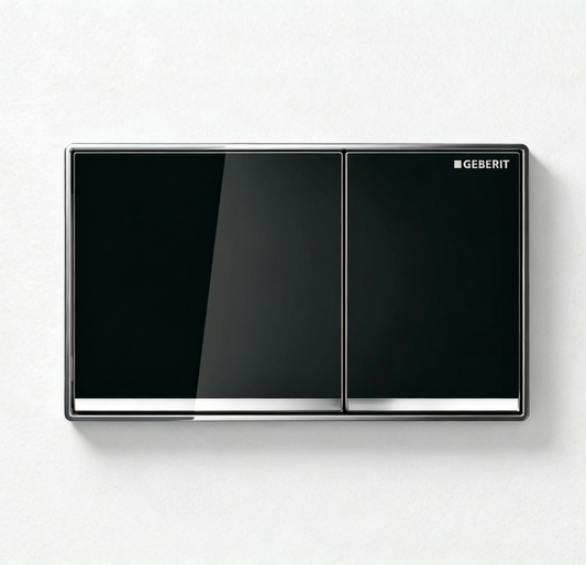 Geberit Black, chrome trim 115.640.SJ.1 Push Button