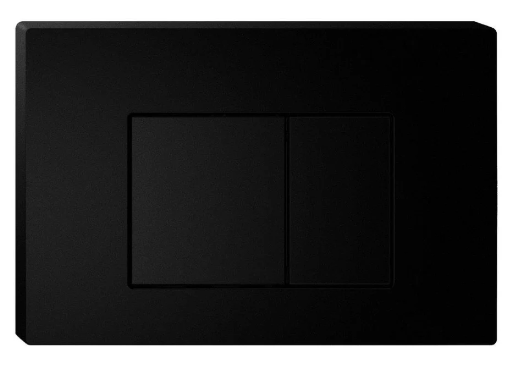 Mercio R&T Square Flush Plate - Black