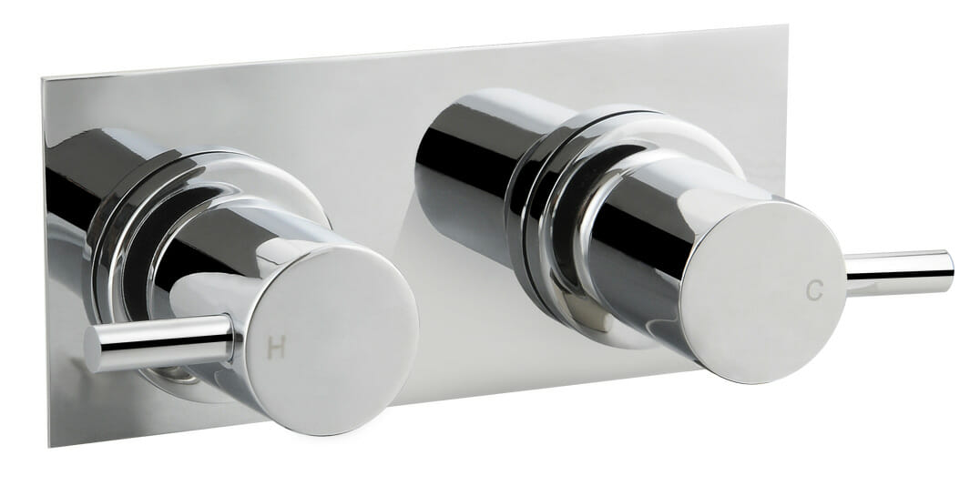 Wall Top With Plate - Chrome