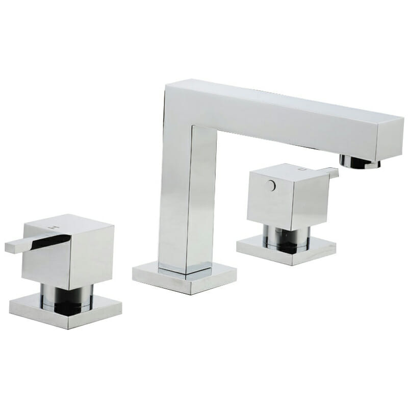 Square Basin Set_4/1 Turn - Chrome