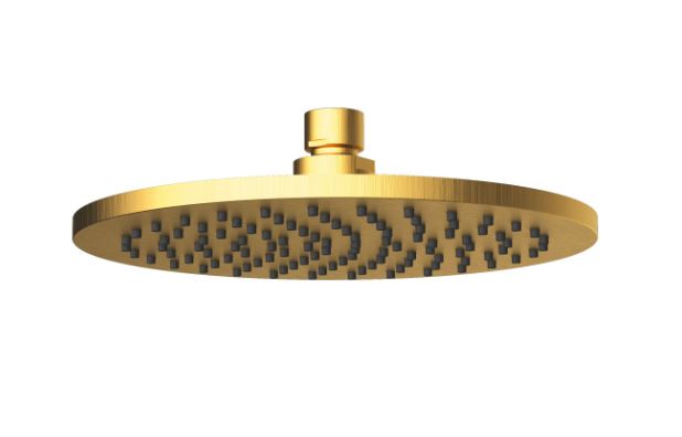 Cora Shower Head Round Brushed Gold 200mm