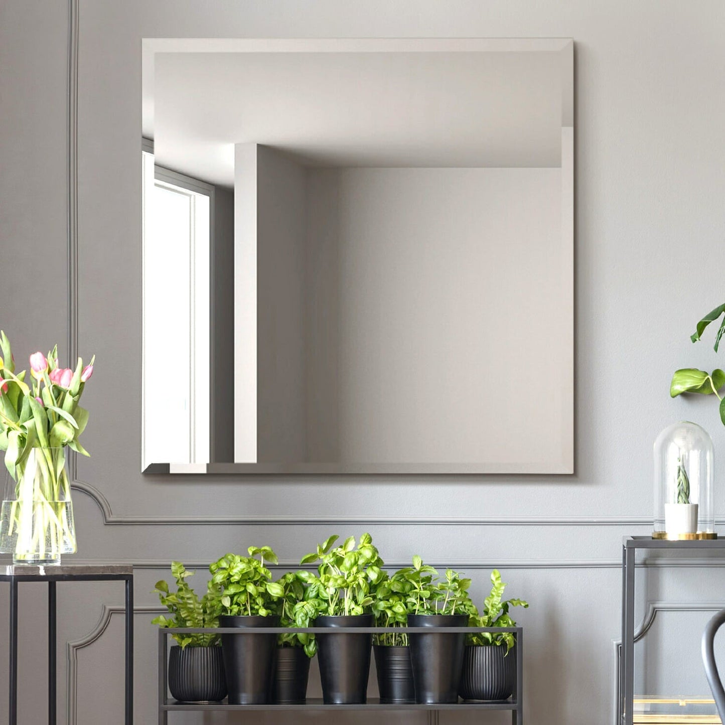 Bevelled Edge Mirror - No Frame - 750x900mm